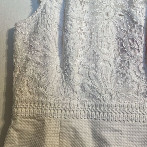 Lilly Pulitzer Sharice Stretch Stretch Shift Dress White - Picture 6 of 10